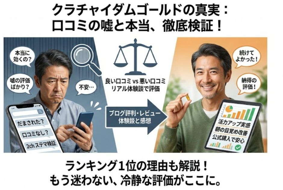 クラチャイダムゴールドの口コミ評判から分かる精力効果｜だまされた疑惑を検証