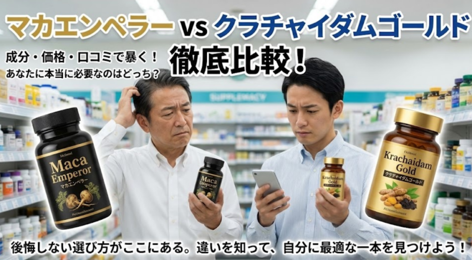 マカエンペラーとクラチャイダムゴールドの比較｜後悔しない選び方と結論解説